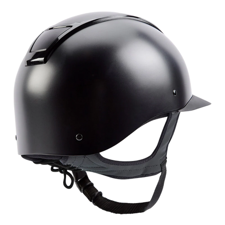 Champion Insight Oval Standard Peak Riding Hat #colour_matt-black
