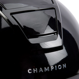 Champion Insight Oval Standard Peak Riding Hat #colour_metallic-black