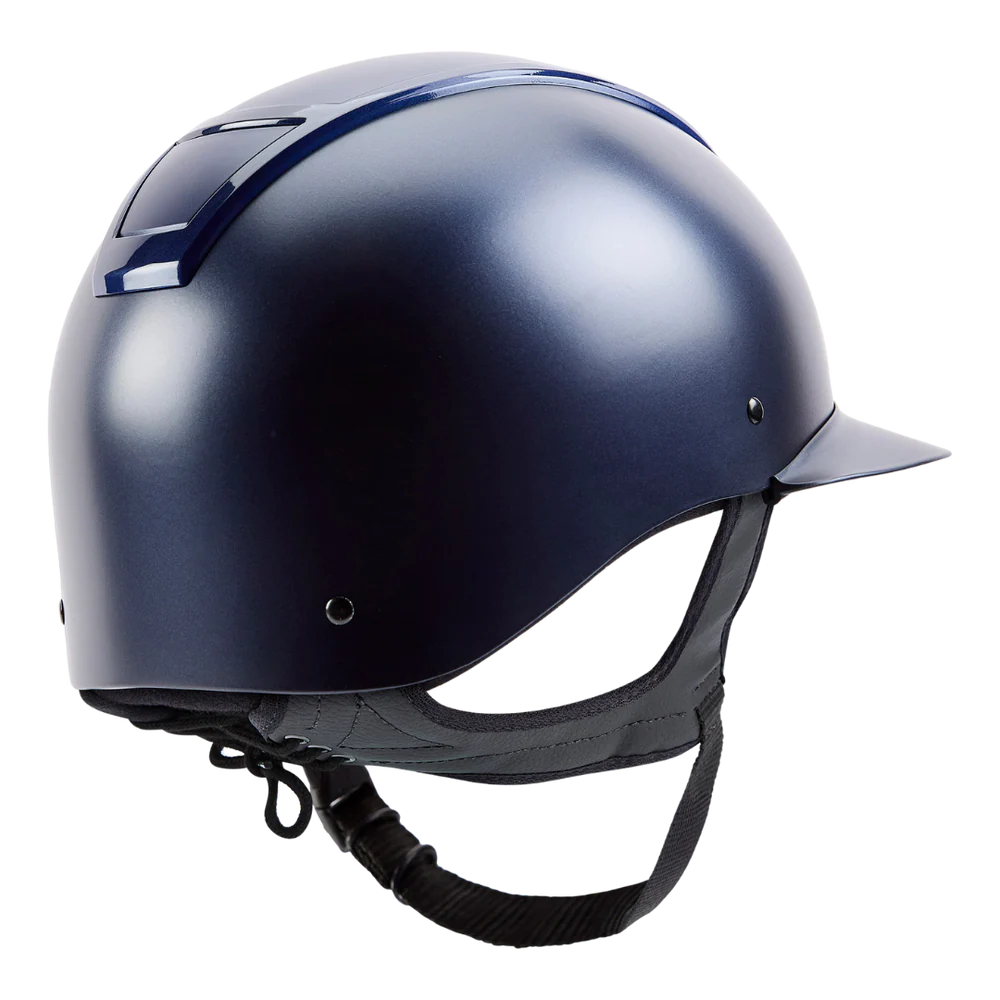 Champion Insight Oval Wide Peak Riding Hat #colour_matt-navy