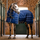 Horseware Ireland Rambo Optimo 400g Plus Stable Rug #colour_navy-beige-baby-blue-navy
