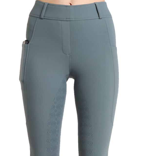 Montar Molyra Printet Logo Tape Full Grip Riding Tights #colour_jade