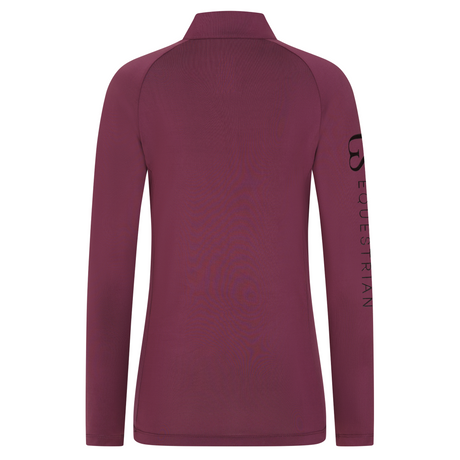 GS Equestrian Children's Momentum Long Sleeve Base Layer #colour_aubergine