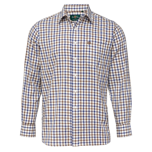 Alan Paine Ilkley Men's Shirt #colour_brown-check