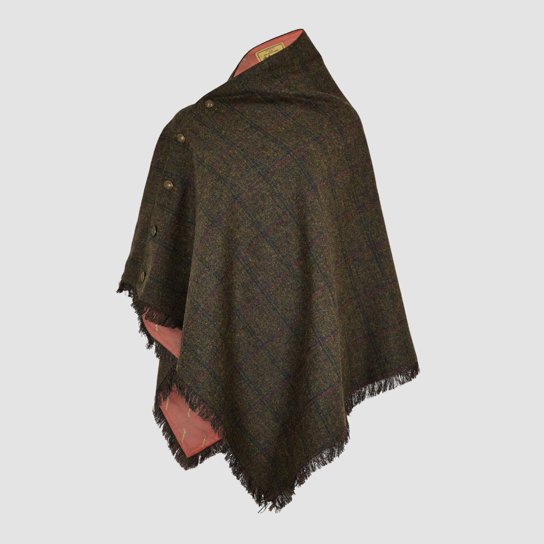 Dubarry Womens Hazelwood Tweed Poncho #colour_hemlock