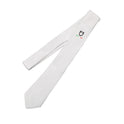 Equestro Competition Tie With Embroidered Logo Equestro X Fise #colour_white