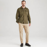 Ridgeline Mens Burnham Work Shirt #colour_ivy-green