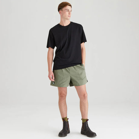 Ridgeline Hose Down Shorts #colour_khaki-green