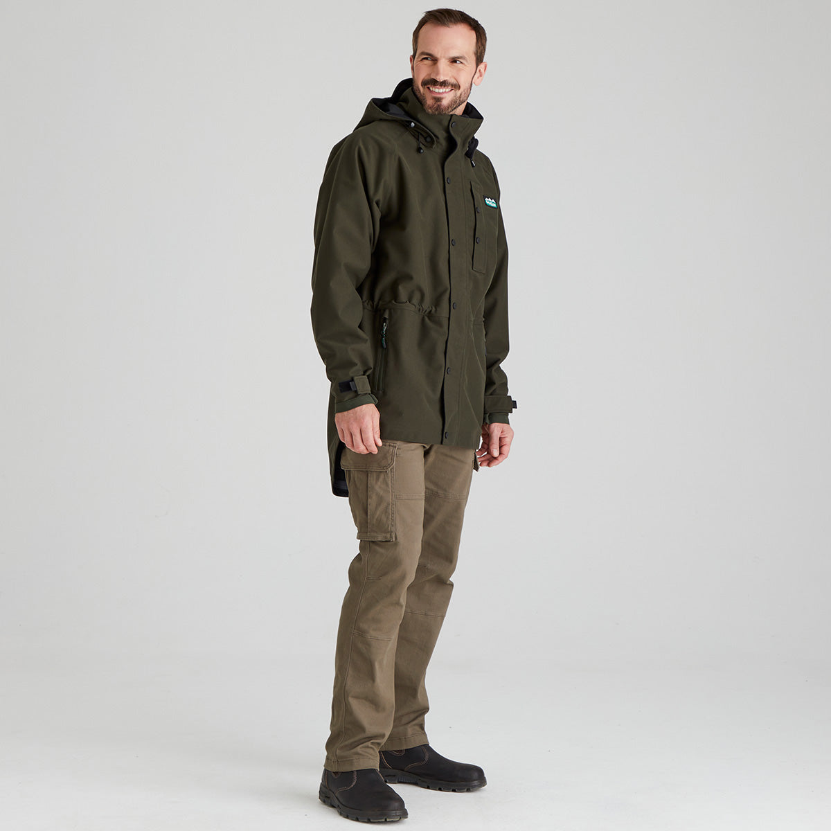 Ridgeline Mens Monsoon Classic Jacket #colour_deep-forest
