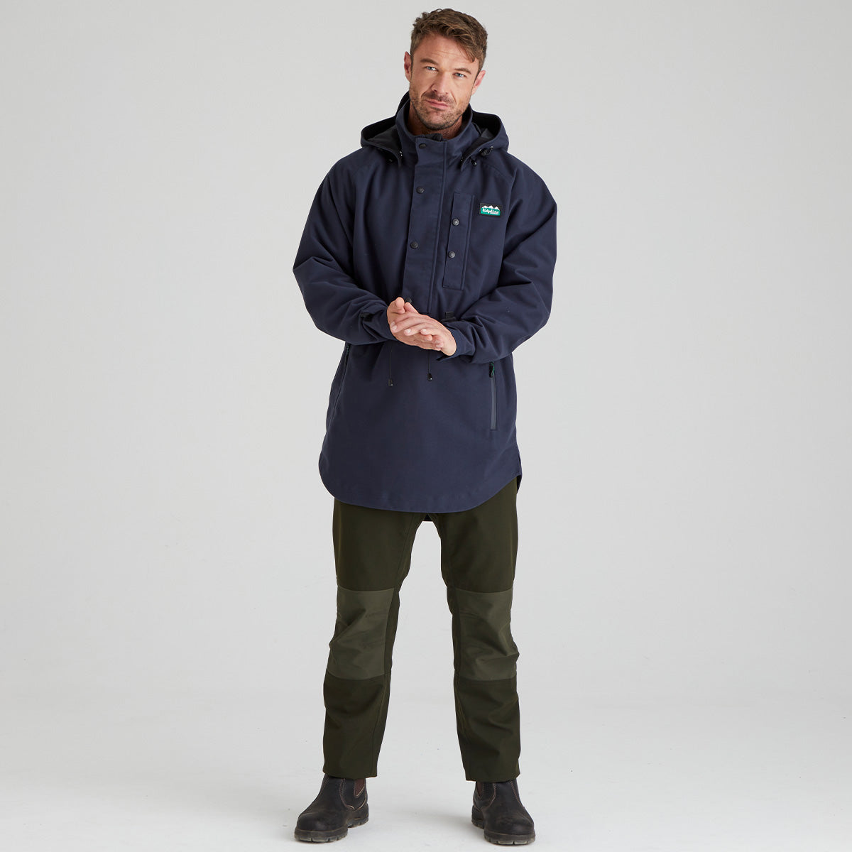 Ridgeline Mens Monsoon Classic Smock - New #colour_navy