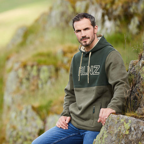 Ridgeline Mens South Island Hoodie #colour_olive-mix