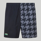 Ridgeline Unisex Backslider Shorts #colour_navy-print
