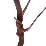 Equestro Leather Adjustable Buckle Collier Martingale #colour_cognac