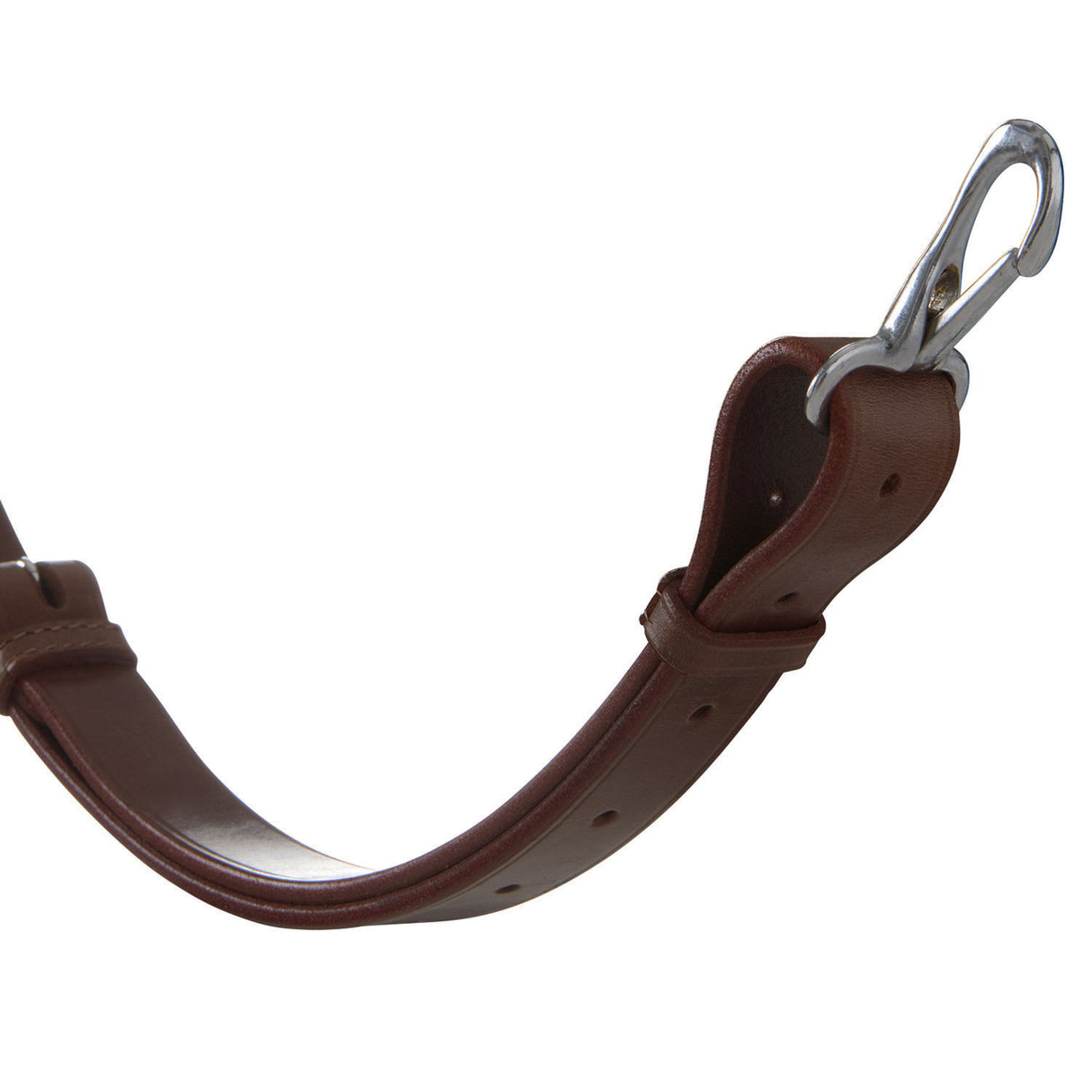 Equestro Leather Adjustable Buckle Collier Martingale #colour_brown