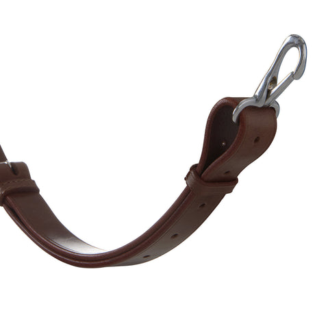 Equestro Leather Adjustable Buckle Collier Martingale #colour_brown