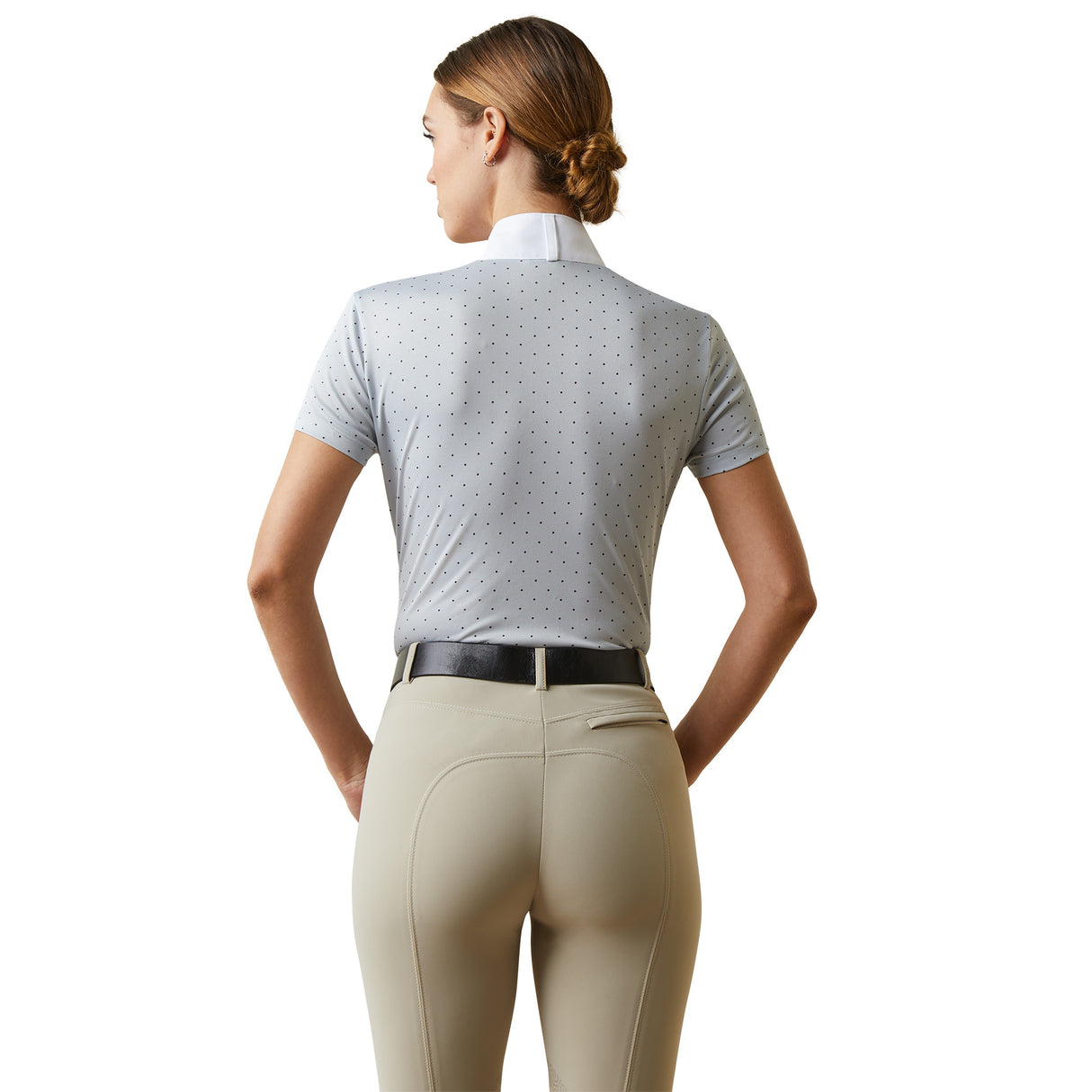 Ariat Women's Aptos Show Shirt #colour_pearl-grey-dot