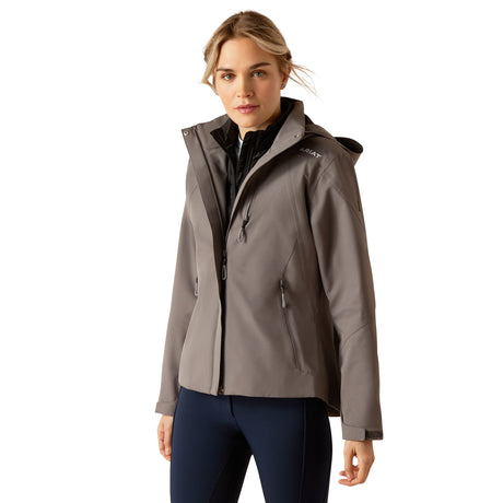 Ariat Women's Coastal Waterproof Jacket #colour_plum-grey
