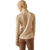 Ariat Women's Sunstopper 3.0 1/4 Zip Baselayer #colour_almond-milk