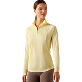 Ariat Women's Sunstopper 3.0 1/4 Zip Baselayer #colour_flan