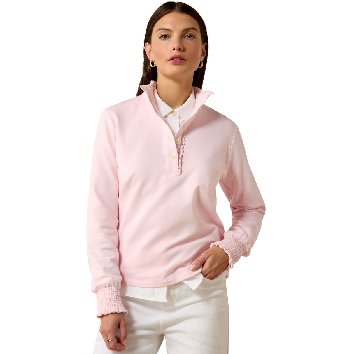 Ariat Women's Hollingworth Sweatshirt #colour_ice-pink
