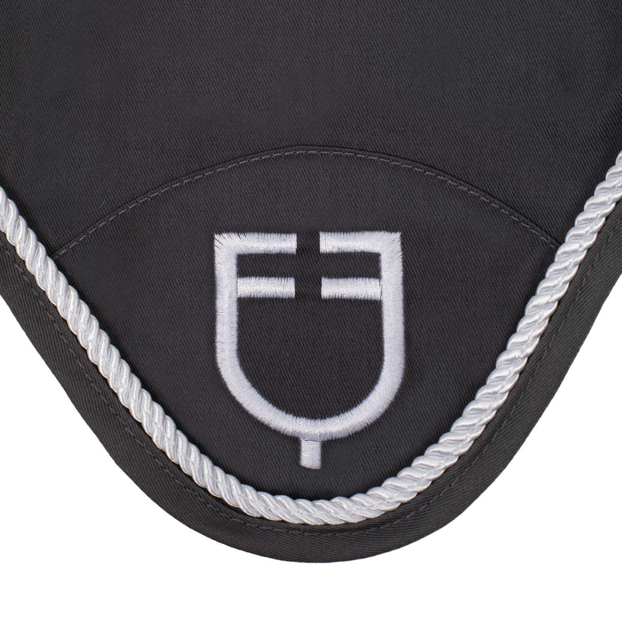 Equestro Fly Veil In Cotton With Central Logo #colour_grey