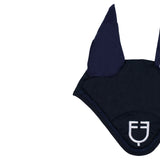 Equestro Fly Veil In Cotton With Central Logo #colour_blue