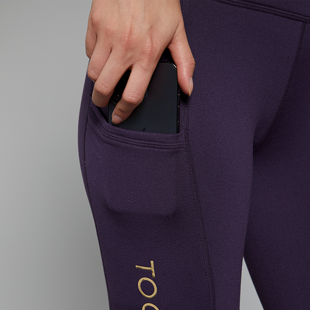 Toggi Winter Sculptor Foster Riding Tights #colour_blackberry