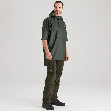 Ridgeline Unisex Poncho #colour_deep-forest