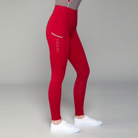 Toggi Winter Sculptor Star Riding Tights #colour_crimson