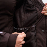 EQUIDRY Women's Bronte Riding Coat with Removable Hood #colour_brown