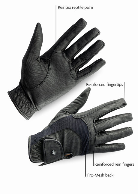 Woof Wear Reintex Mesh Riding Glove #colour_black