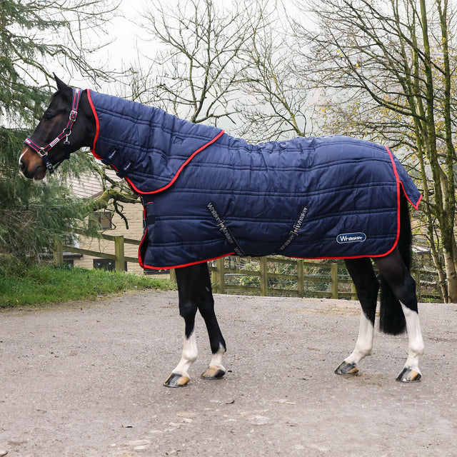 Whitaker Rastrick V2 250g Detachable Neck Stable Rug #colour_navy