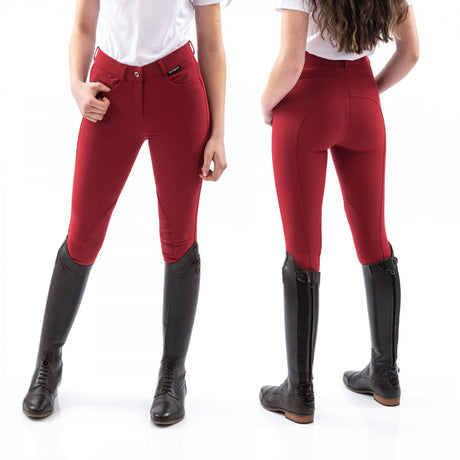 Whitaker Sawley Kids Breeches #colour_crimson