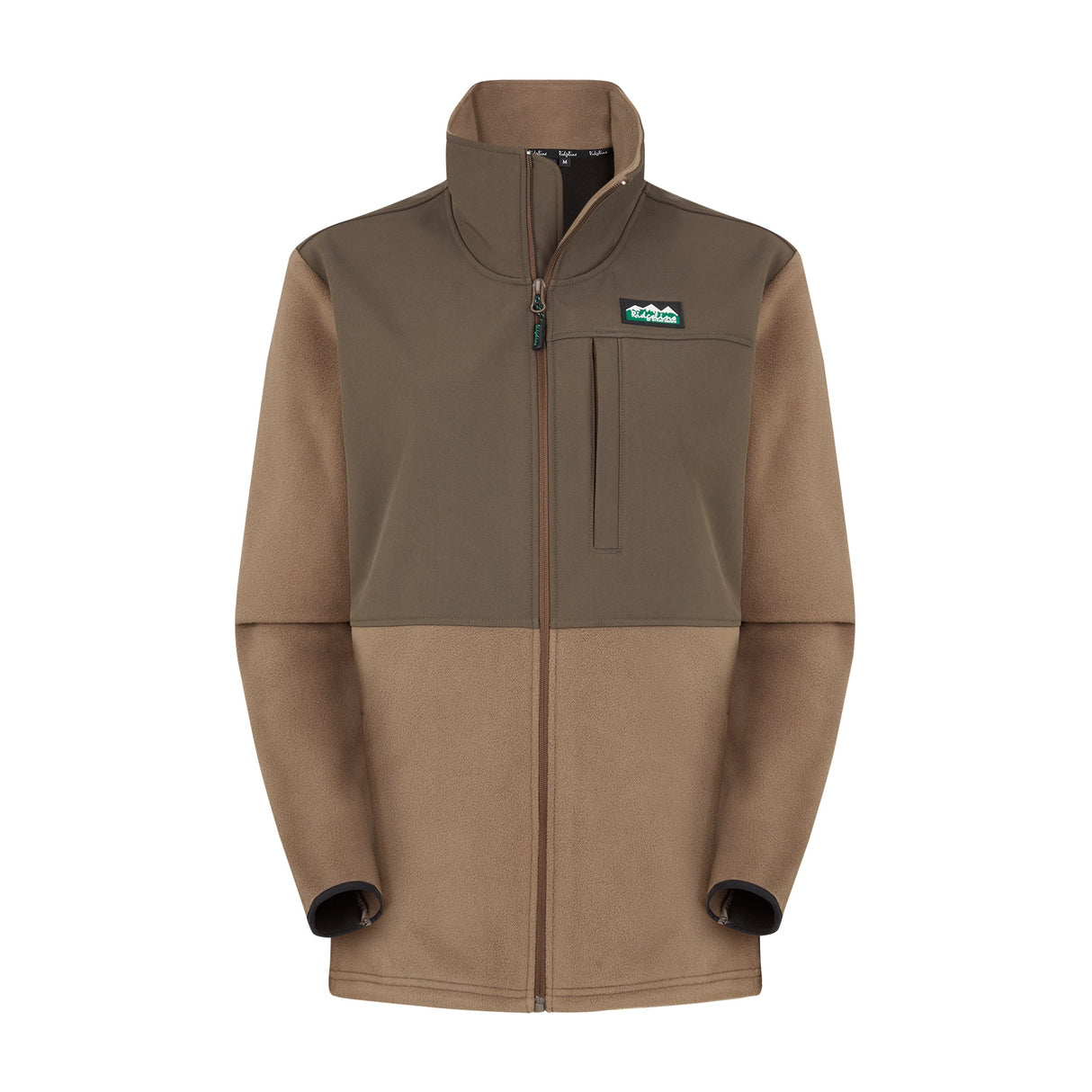 Ridgeline Womens Hybrid Jacket #colour_bark-light-bark