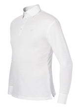 Equitheme Children's Mesh Polo Shirt #colour_white-blue