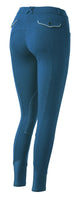 Equitheme Children's Pro Breeches #colour_royal blue-white