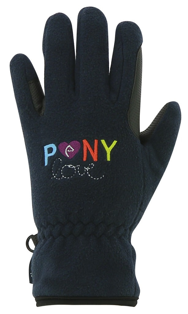 Equi-Kids Ponylove Gloves #colour_navy