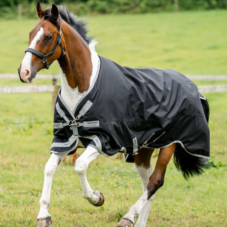 Horseware Ireland Amigo 1200D 250g Turnout Rug #colour_black-titanium-grey-silver