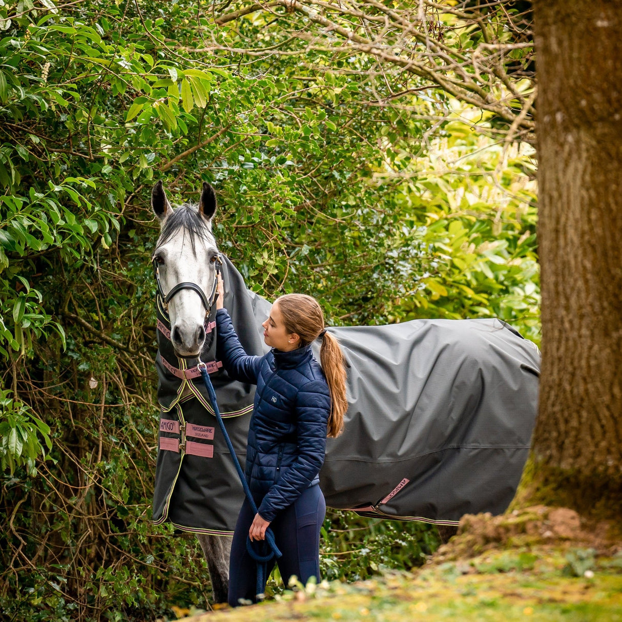 Horseware Ireland Amigo Hero 0g Turnout Rug #colour_shadow-rose-navy