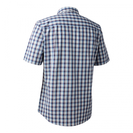 Deerhunter Jeff Men's Short Sleeve Shirt #colour_blue-check