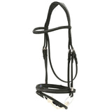 Stubben 2700 Pro-Jump Combined Noseband Snaffle Bridle #colour_black-black