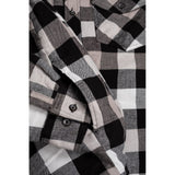 Hard Yakka Quilted Flannel Shacket #colour_grey