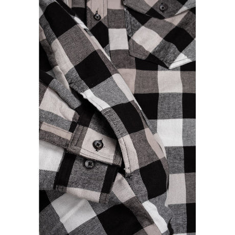 Hard Yakka Quilted Flannel Shacket #colour_grey