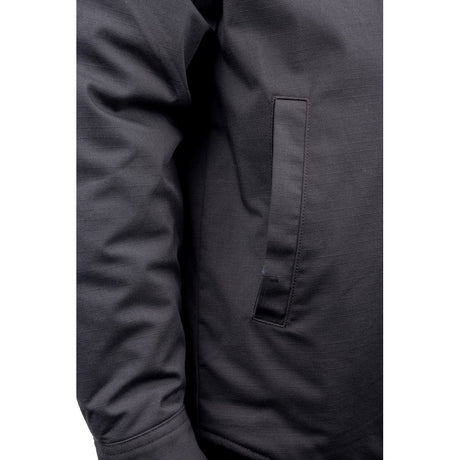 Hard Yakka Quilted Solid Shacket #colour_charcoal