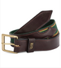 Tredstep Ireland Stretch Belt #colour_havana_hunter-green