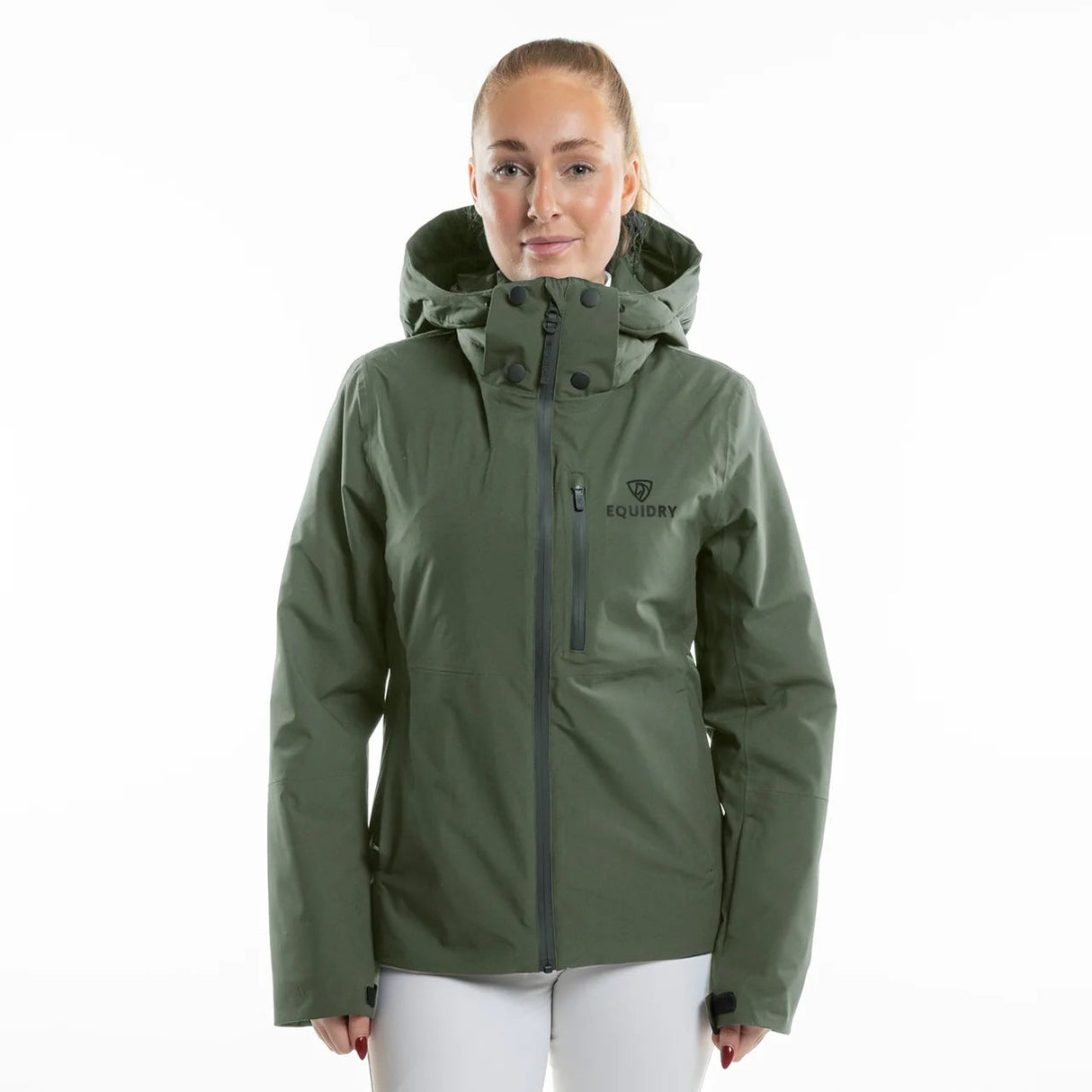 EQUIDRY Women's Iris Waterproof Riding Jacket #colour_green