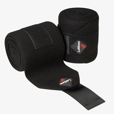 LeMieux Stable Bandages Black One Size #colour_black
