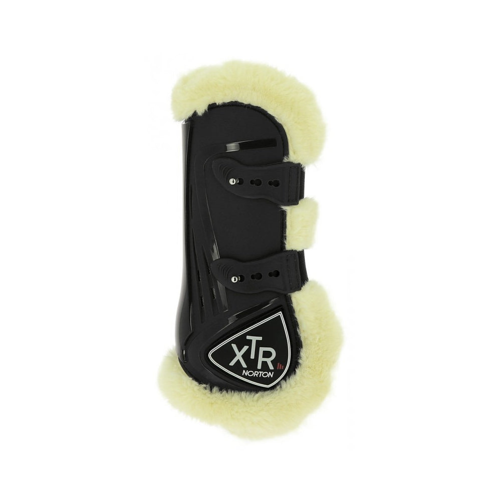 Norton XTR Button-Up Tendon Boots In Synthetic Sheepskin #colour_black