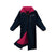 EQUIDRY Women's Thick Fleece Evolution Stowaway Hood #colour_navy-raspberry