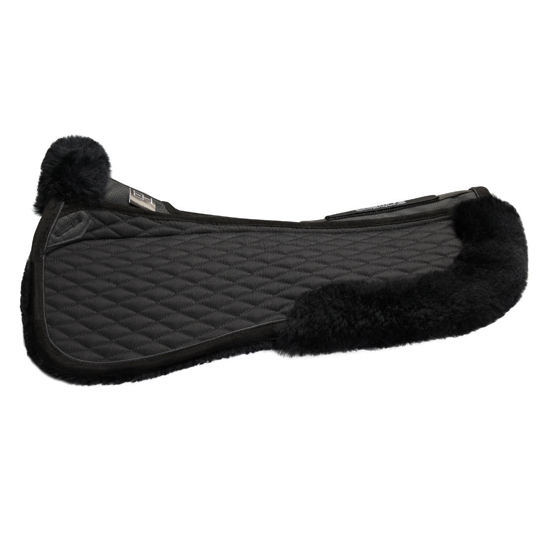 Stubben Streamline Lambswool Dressage Half Pad #colour_black