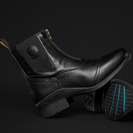 Mountain Horse Veganza Zip Paddock Boots #colour_black